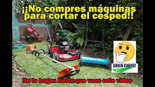 ¿Pensando en comprar una máquina para cortar el césped? Mira este video antes de hacerlo.