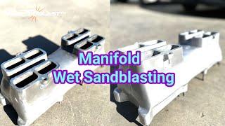 Intake Manifold Wet Sandblasting / VAPR BLAST Australian Made sandblasting Machine - Quantum Blast