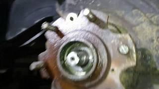 Замена подшипника ступицы мицубиси паджеро / hub bearing replacement mitsubishi