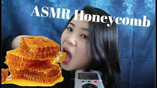 [ASMR] Eating Raw Honeycomb   | Mouth Sounds | Tapping Sounds