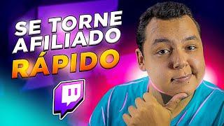  COMO ser um AFILIADO da TWITCH RÁPIDO! 