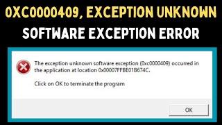 How to Fix 0xc0000409, Exception Unknown Software Exception Error on Windows 11