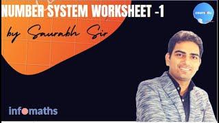 Number System Worksheet-1 | Infomaths | Coursedu