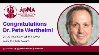 2020 Arizona Medical Association Walk the Talk Award