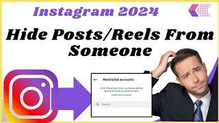 How to hide instagram post from someone without blocking (Tutorial 2024)