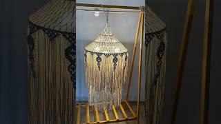 Абажур макраме #вдохновение #творческиеидеи #тмпопробуй #diy #macrame #макраме