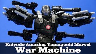 Amazing Yamaguchi War Machine Marvel Avengers Kaiyodo Revoltech Action Figure Review