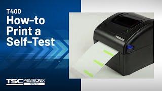 Printronix Auto ID T400 Desktop Printer: How-to Print a Self-Test