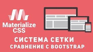 Уроки Materialize css #3 - Система сетки. Сравнение с Bootstrap.