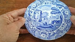 Spode Italian Blue and White China Side Plate