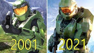 Evolution of Halo Games 2001 2021