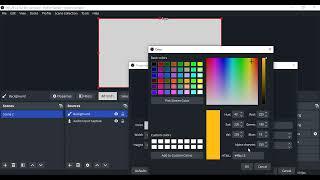 How to Add a Background Color in OBS Studio