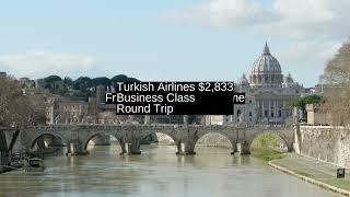   Turkish Airlines $2,833 (Los Angeles ️  Rome) Business Class 