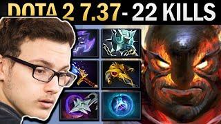 Ember Spirit Gameplay Miracle with 22 Kills and Slayer - Dota 2 7.37