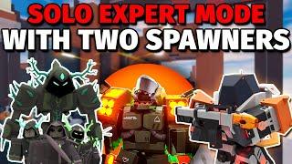 How to Solo Beat Expert Mode With Just Two Spawners | Tower Defense X