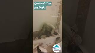 Cambio de Tina por Ducha por una filtración.