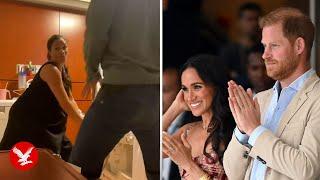 Meghan and Harry dance in delivery room before Lilibet's birth in unseen video