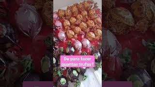 1 kilo de chocolate da para fazer quantas trufas?#shorts #trufas