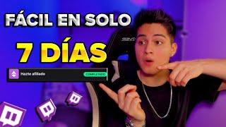 ¡CONSIGUE EL AFILIADO EN TWITCH EN 7 DÍAS! | ELCHAVEEZ