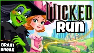 🩷 Wicked Run  | Fitness Run | Brain Break | Mini-Games | GoNoodle Inspired