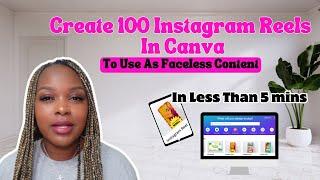 Faceless Digital Marketing Content | How To Create 100 Instagram Reels In Less Than 5 Minutes