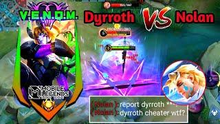Dyrroth Vs Nolan ( New Hero Nolan )  Build Top 1 Global Dyrroth ️️ Mobile Legends √