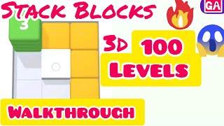 Stack blocks 3d level 51 to 100 walkthrough