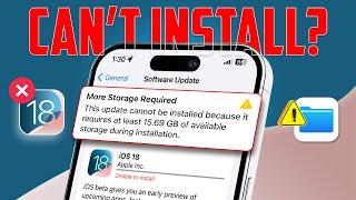 How to Fix Unable to Install iOS 18 Update For Storage Issue on iPhone