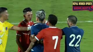 Nepal vs Thailand players Fight 