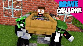 Monster School : BRAVE CHALLENGE - Minecraft Animation