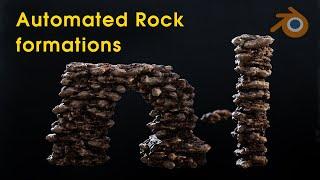 How to generate these rock formations in Blender