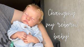 Changing my reborn baby & updates!