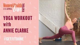 45 Minute Slow the Flow Yoga Workout with Annie Clarke | Women's Health Live Virtual