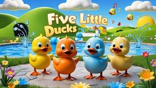 " Five Little Ducks Dance Party! Fun Nursery Rhymes for Kids! "