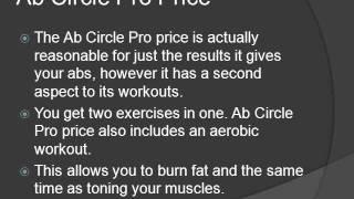 The Ab Circle Pro Price