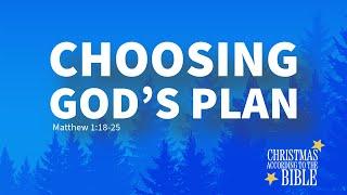 Choosing God's Plan