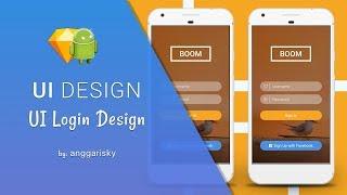 Login UI Sketch App to Android XML Tutorial