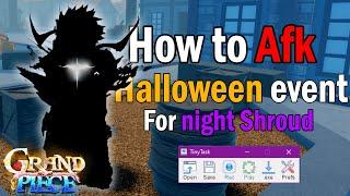 How to Afk the Halloween Event for Night Shroud in Gpo