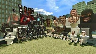 SKIBIDI TOILET BOSS FAMILY VS CAMERAMAN BOSS FAMILY In Garry's Mod!