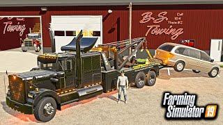 CRAZY MINI-VAN REPO! (CRAZY LADY CHASED US DOWN!) | FARMING SIMULATOR