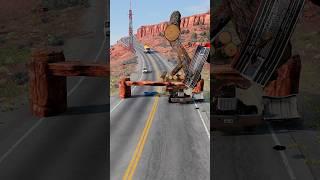 Cars Vs Rock Trap । Car Crash Short Video #01 - BeamNG Drive #shorts #beamngdrive