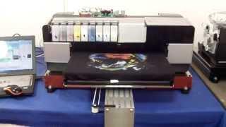 Epson 3880 Base DTG, Two pass print with white ink for Black t-shirt