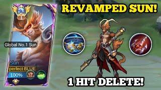 REVAMPED SUN, 1 HIT DELETE!‼️ (back to meta!) | SUN BEST BUILD -MLBB