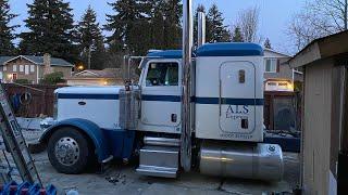 Установка полтора листа рессоры на Peterbilt 389 installing one and a half leaf springs ￼￼