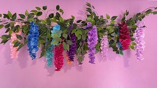 DIY Wisteria Flower | DIY Wisteria | Fake Plant | Artificial Wisteria Flower | How To Make Wisteria