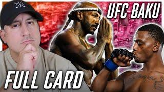 UFC Baku: Hill vs. Rountree FULL CARD Predictions and Bets