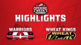 Moose Jaw Warriors at Brandon Wheat Kings 9/20 | WHL Highlights 2024-25