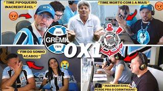 REAÇÕES GRÊMISTAS REVOLTADOS E TRISTEZA TOTAL- GRÊMIO 0X1 CORINTHIANS - FIM DO SONHO ? VAMOS RIR KKK