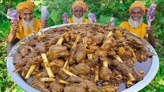 Mutton Lollipop Steak Curry of Grandpa - Goat Legs Pieces Kosha Cooking for Old Age Special People