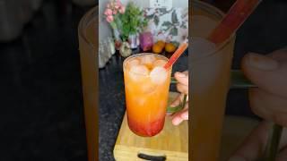 Strawberry orange refreshing drink  #refreshingdrink #asmrcooking #shorts